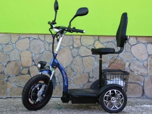 Електрическа Триколка Max Motors А3 BLUE Нов Модел с Предно Предаване