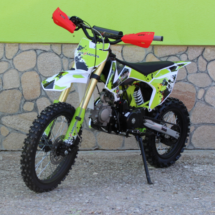 Бензинов кросов Мотор 125сс кубика MAXMOTORS Green, Електрически Стартер - Изображение 1