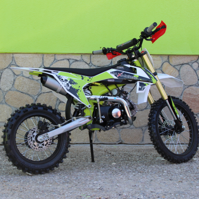 Бензинов кросов Мотор 125сс кубика MAXMOTORS Green, Електрически Стартер - Изображение 3