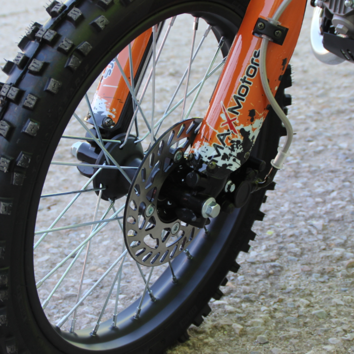 Бензинов кросов Мотор 125сс кубика MAXMOTORS Orange Електрически Стартер - Изображение 5