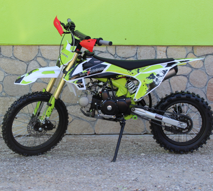 Бензинов кросов Мотор 125сс кубика MAXMOTORS Green, Електрически Стартер - Изображение 2