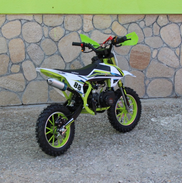 Детски Кросов Мотор 50сс кубика MaxMotors Green с електрически стартер - Изображение 3
