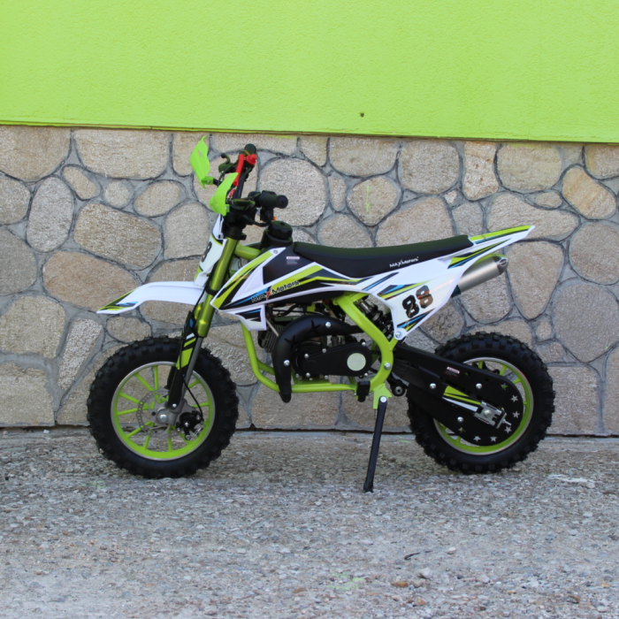 Детски Кросов Мотор 50сс кубика MaxMotors Green с електрически стартер - Изображение 4