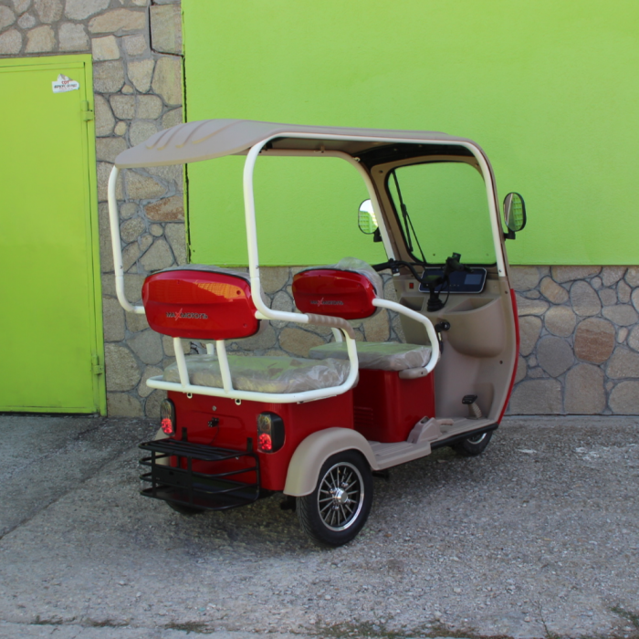 Електрическа триместна триколка Max Motors NEW GOLF RED - Изображение 6