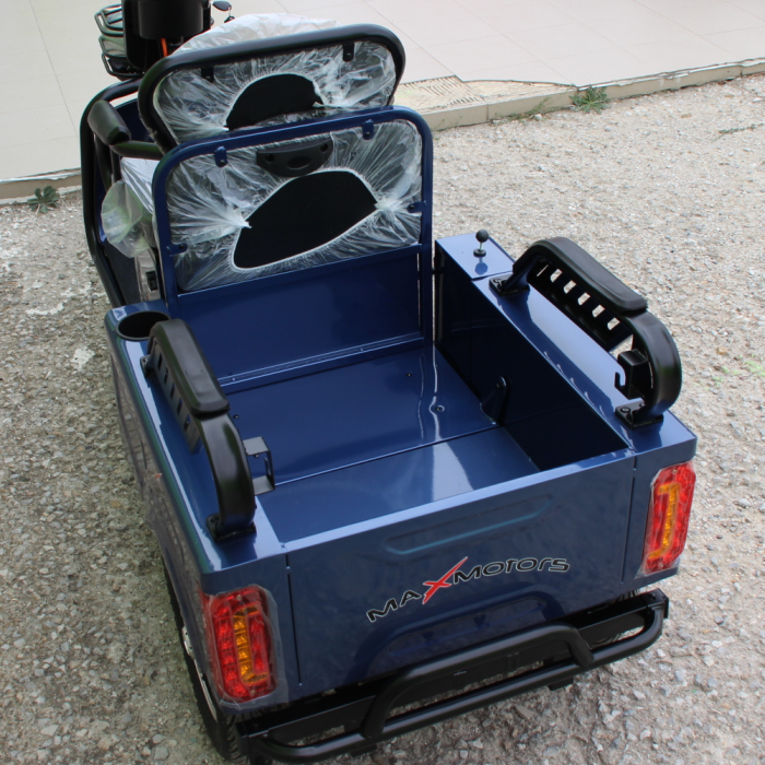 Двуместна CARGO електрическа триколка Max Motors CARGO LUX 1500W BLUE - Изображение 6