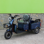 Двуместна CARGO електрическа триколка Max Motors CARGO LUX 1500W BLUE - Изображение 2