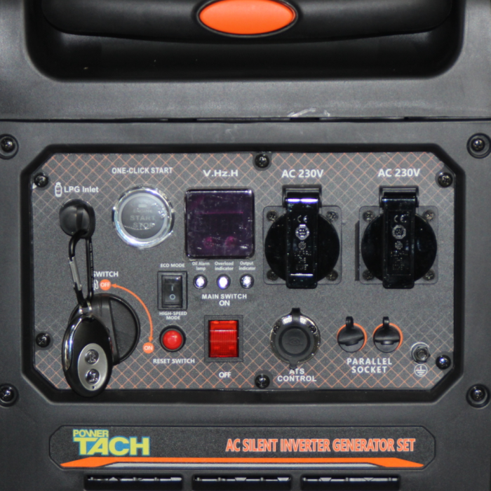 Генератор за ток на газ Power Tach 4.5 kW модел 6000iE монофазен инверторен - Изображение 5