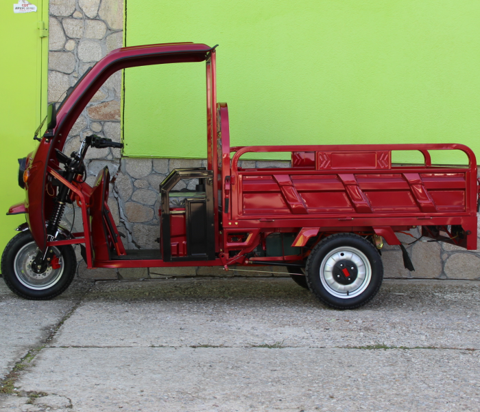 Електрическа Селскостопанска Триколка с Покрив 2000W Maxmotors RED - Изображение 3