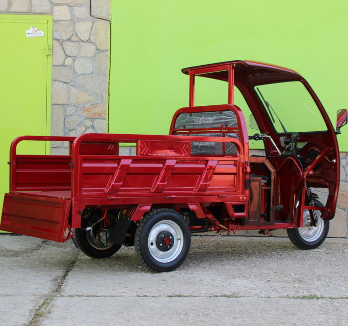Електрическа Селскостопанска Триколка с Покрив 2000W Maxmotors RED - Изображение 6
