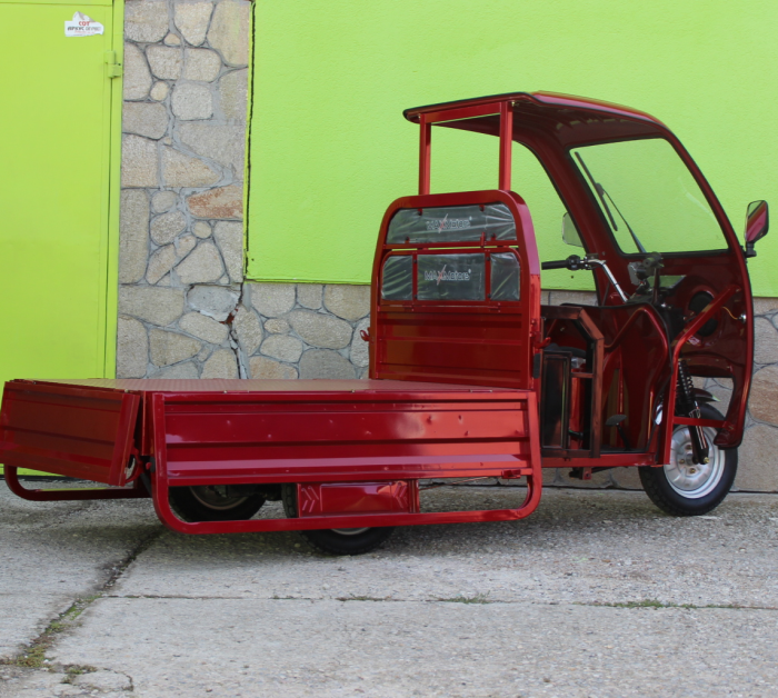 Електрическа Селскостопанска Триколка с Покрив 2000W Maxmotors RED - Изображение 8
