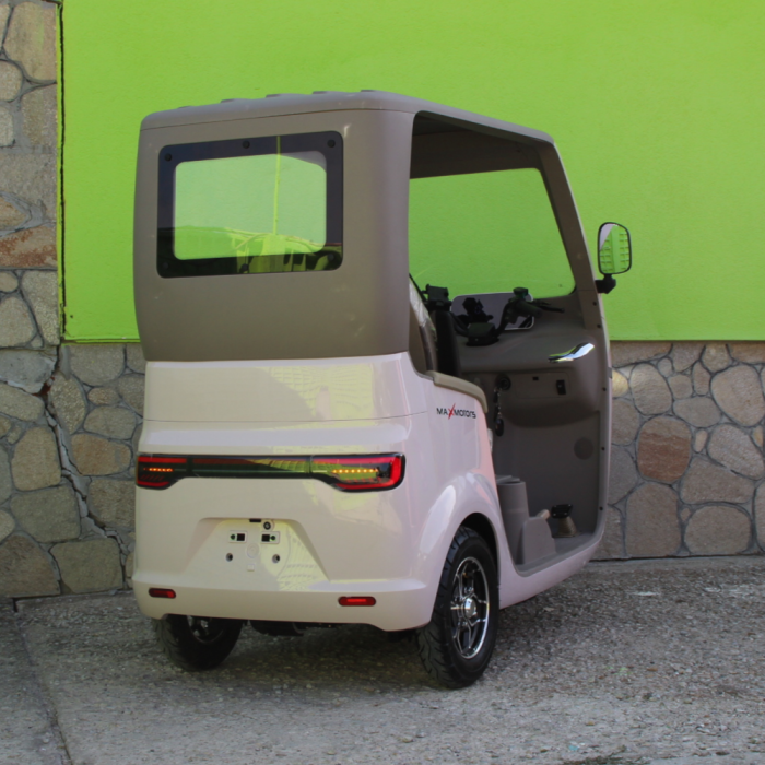 Триместна електрическа триколка Max Motors LUXURY BUS Ivori White - Изображение 4