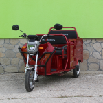 Електрическа триместна товарна триколка MaxiGo Pro, Red, 2000W, с възможност за регистрация – икономична и мощна! - Изображение 2