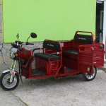 Електрическа триместна товарна триколка MaxiGo Pro, Red, 2000W, с възможност за регистрация – икономична и мощна! - Изображение 4