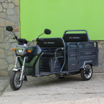 Електрическа триместна товарна триколка MaxiGo Pro, Gray, 2000W, с възможност за регистрация – икономична и мощна!