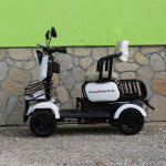 Мини триместна електрическа четириколка MaxMotors A9 WHITE, 1500W, 48V/20Ah - Изображение 2