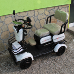 Мини триместна електрическа четириколка MaxMotors A9 WHITE, 1500W, 48V/20Ah - Изображение 5