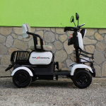 Мини триместна електрическа четириколка MaxMotors A9 WHITE, 1500W, 48V/20Ah - Изображение 7