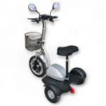 Електрическа триколка Max Motors A2, 750W, 48V, сива - Изображение 3