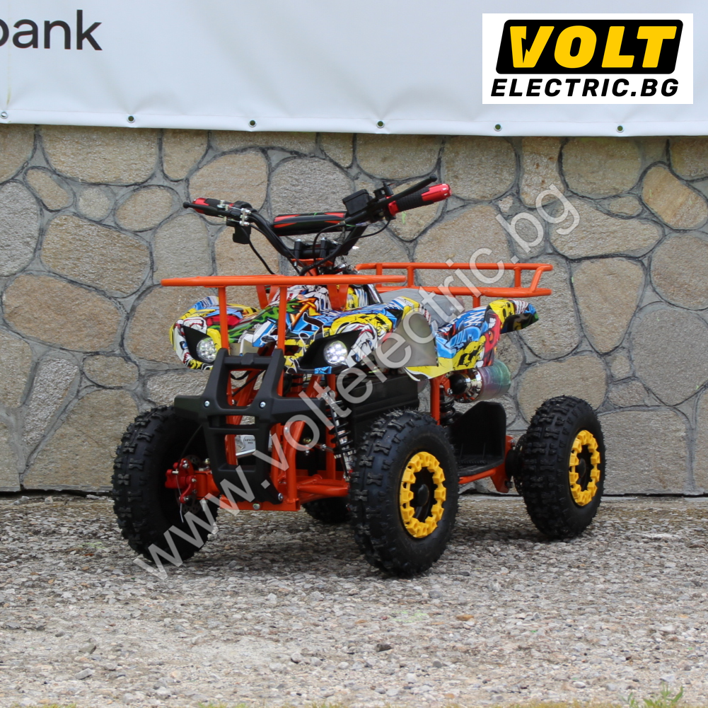 detsko elektri4esko atv grafiti, детско електрическо атв графити Детско електрическо АТВ Max Motors 1500W Graffiti - Изображение 1