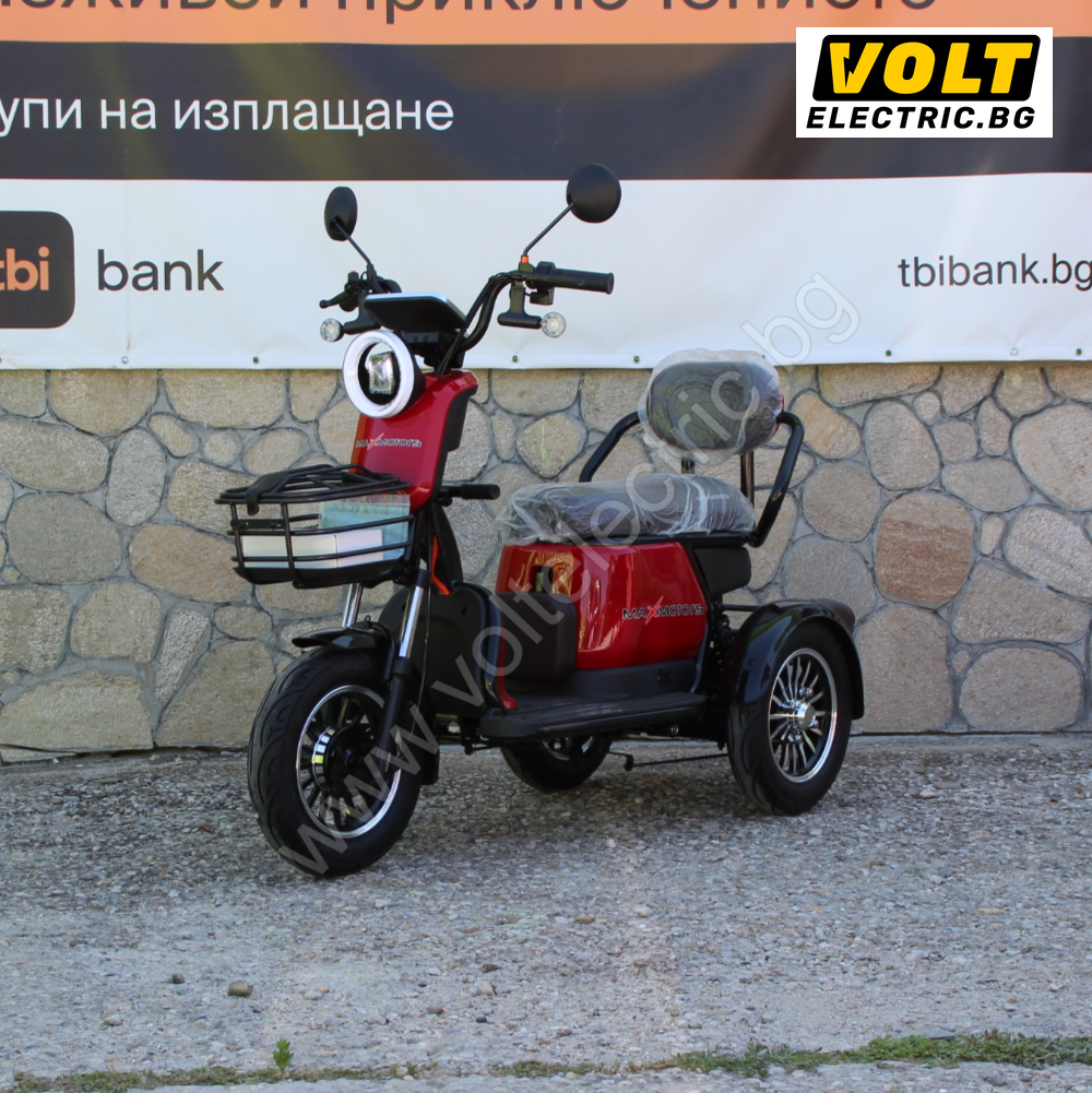 Електрическа триколка Max Motors Grand Pudding 2000W, 60V, 25Ah, Red
